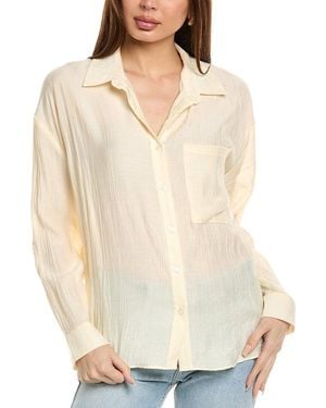 Sadie & Sage Sage The Label Clementine Crush Cutout Shirt - Natural