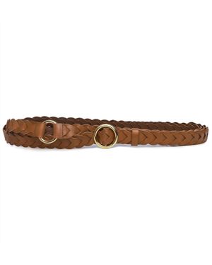FRAME Braided O Ring Wrap Belt - Brown