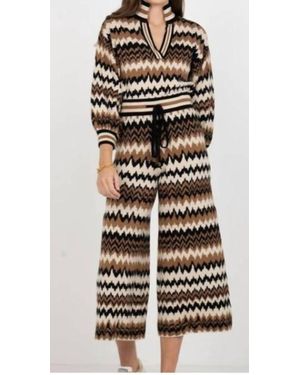 Emily Mccarthy Teddy Crop Trouser - Brown