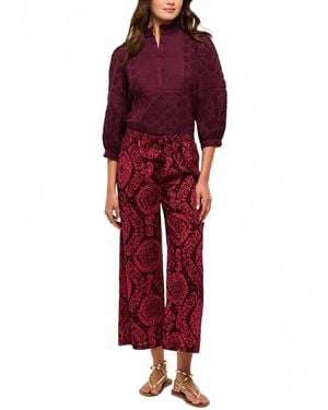 Figue Emilia Lace Top - Red