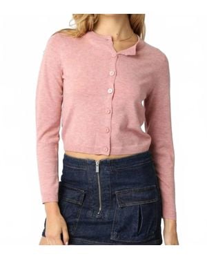Olivaceous Rhodes Knit Cardigan - Pink
