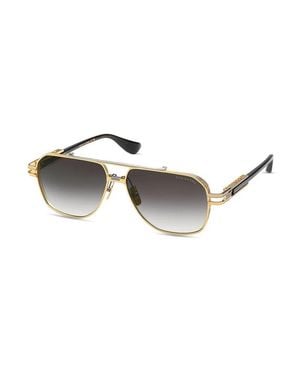 Dita Eyewear Sunglasses Aviator Full Rim, Frame And Gradient Lens - Metallic