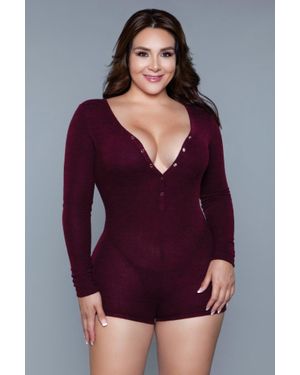 TRUEDAMES Nala Romper Burgundy - Purple