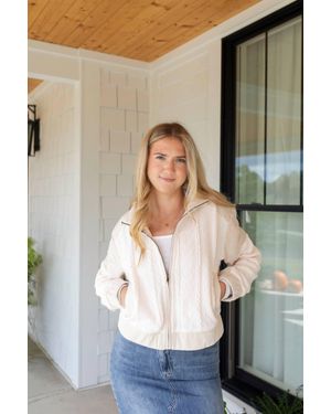 Mystree Wanna Get Away Quilted Jacket - Gray