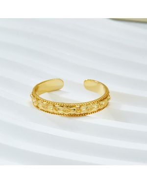 Fashnzfab Elegant Vermeil Ring (Adjustable) - Metallic