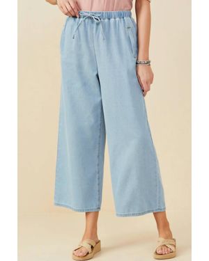Hayden LA Drawstring Lightweight Jeans - Blue