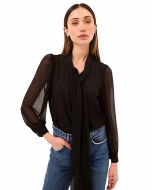 MISA Los Angles Velma Long Sleeve Top - Black