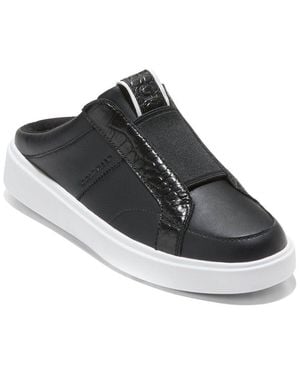 Cole Haan Coaster Leather Mule Sneaker - Black