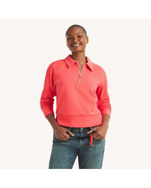 Nautica Quarter-Zip Sweatshirt - Red