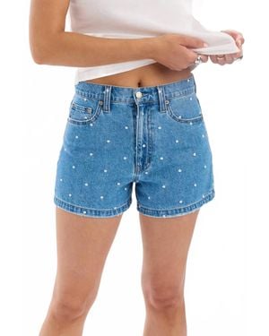 DAZE The Knockout High Rise Short - Blue