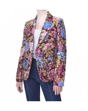 CHRISTY LYNN Soraya Single-Breasted Blazer - Blue