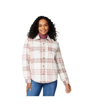 Free Country Chill Out Fleece Shirt Jacket - White