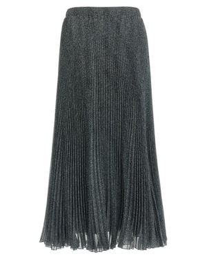 Ermanno Scervino Pleated Longuette Skirt - Gray
