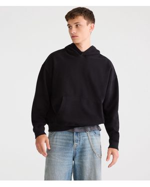 Aéropostale Boxy Pullover Hoodie - Black