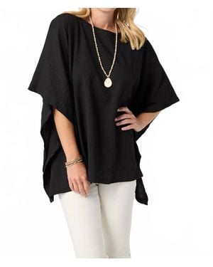 Coco + Carmen Gabriella Textured Poncho - Black