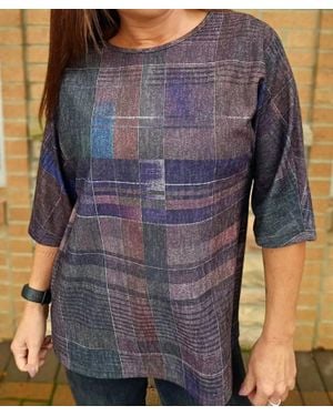 Pure Essence Dolman Sleeve Tunic - Blue