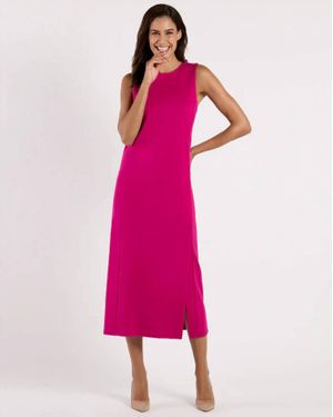 Jude Connally Darcy Ponte Midi Dress - Pink