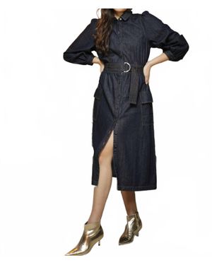 Emily Lovelock Melvina Denim Dress - Blue