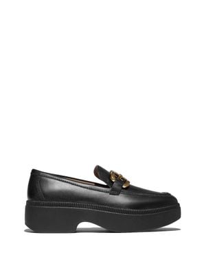 Fitflop Square Chain Loafers - Black