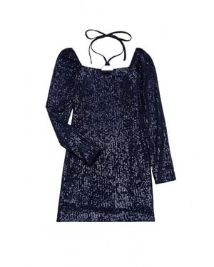 KatieJnyc Girl's Stormy Long Sleeve Dress - Blue