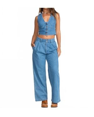 Billabong Cotton Denim Top - Blue