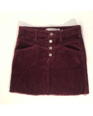 Tractr Girl's Yoke Corduroy Skirt - Purple