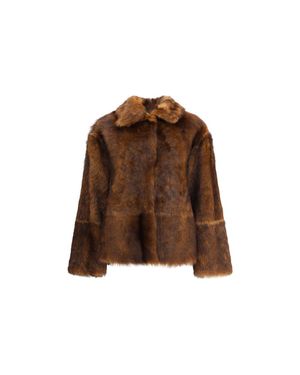 P.A.R.O.S.H. P. A.R. O.S. H. Lamb Ovis Aries Aries Coat - Brown