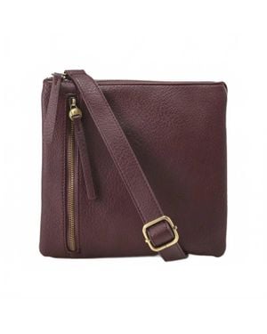 Joy Susan Dawn Multi Pocket Compact Crossbody Bag - Purple