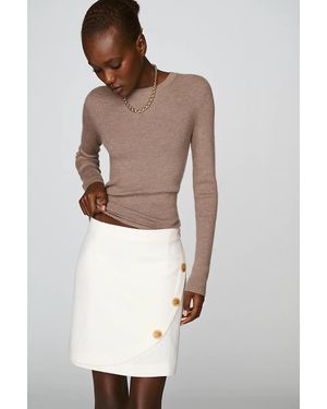 Maeve Knit Mini Skirt - Natural