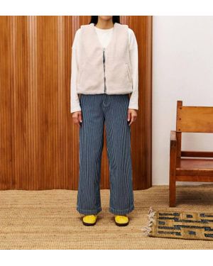 FRNCH Stripe Bleuet Pants - Blue