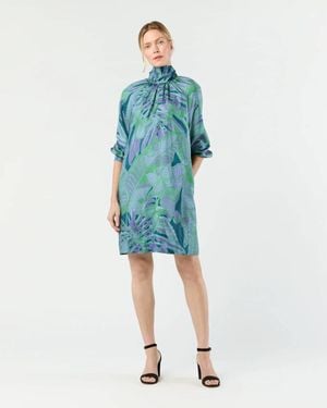 ANN MASHBURN Maggie Mini Dress - Blue