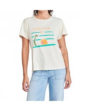 Self Contrast Cherie T-Shirt - Blue