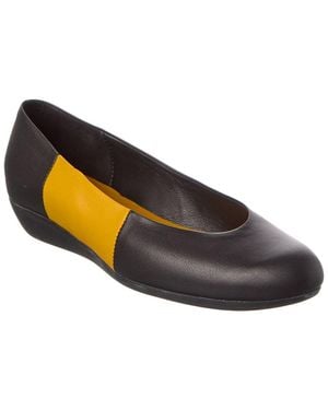 Arche Onyele Leather Flat - Yellow