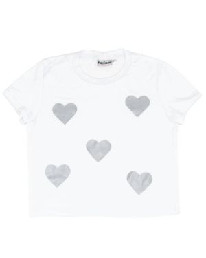 Firehouse Girl's Heart Toss Tee - White