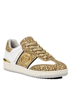 Philipp Plein Sneakers Retro Hustle Mix Glitter - Metallic