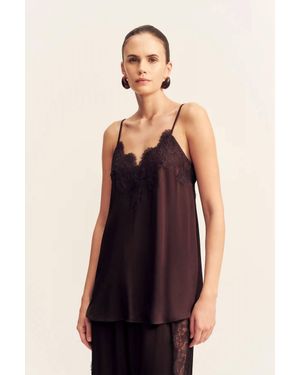 Shona Joy Simona Lace Cami - Brown