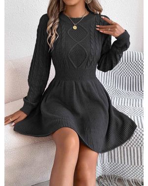 Masyal Cheyenne Sweater Mini Dress - Black