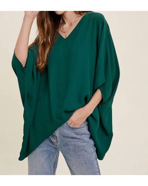 Poshture Finds Wishlist Oversized Boxy Woven Blouse - Green