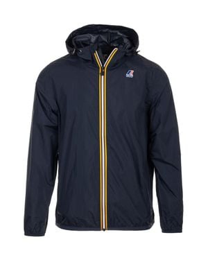K-Way Dark Le Vrai Hooded Jacket - Blue