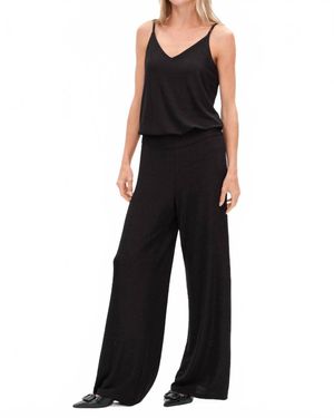 Six Fifty Carol Knit Lurex Jumpsuit - Black