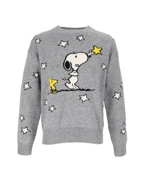 MC2 Saint Barth Tessa Peanuts Touching Stars Crewneck Sweater - Gray