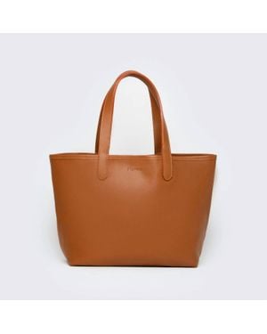 Mesh Kyle Tote Bag - Brown