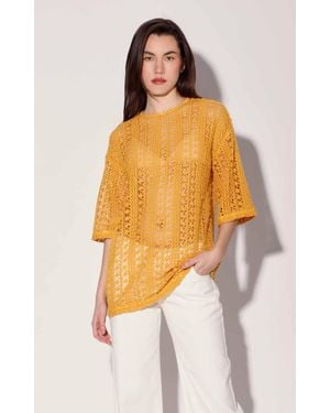 Walter Baker Peyton Tunic, Havana Crochet Marigold - Orange