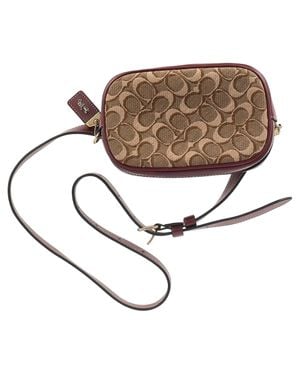 COACH Signature Jacquard Belt Bag - Brown