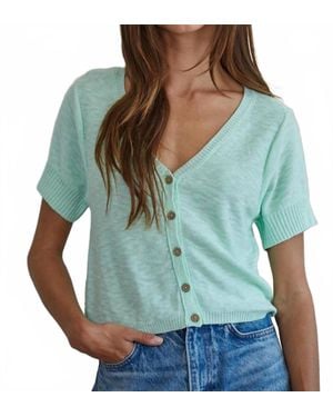 By Together Deacon Cardigan Top - Green
