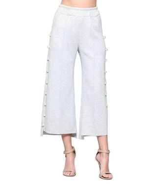 Joh Farrah Pearl Pant - White
