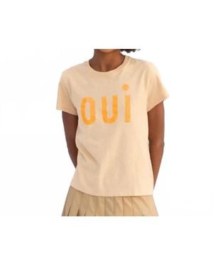 Clare V. Classic Short Sleeve Tee - Natural