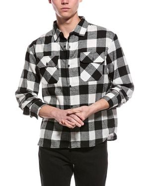 American Stitch Plaid Shirt - Gray