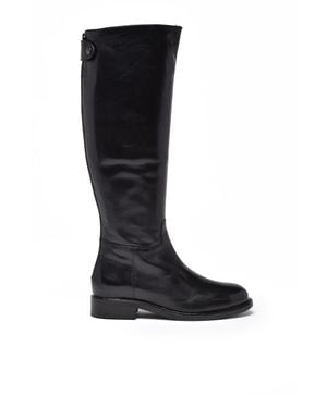METISSE Leather Boots - Black