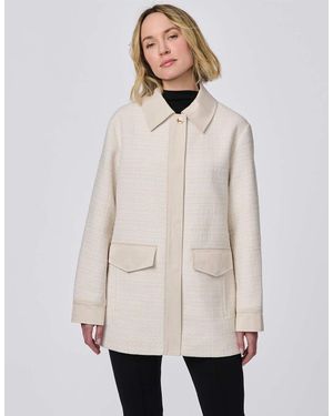 Bernardo Lady Sophisticate Tweed Shacket - Natural